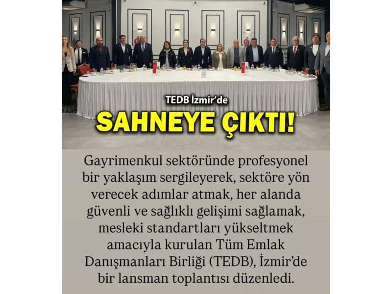 TEDB İZMİR'DE SAHNEYE ÇIKTI